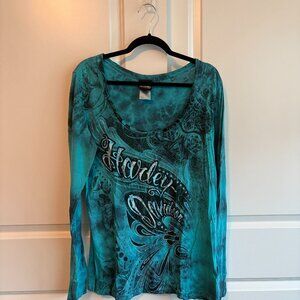 Harley Davidson Scoop Neck top